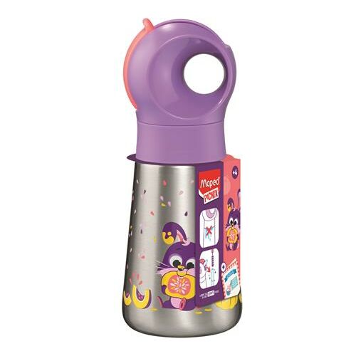 Kulacs, 350 ml, rozsdamentes acél, MAPED PICNIK "Concept Miniz", nyuszi 128335090 - Babatáplálás