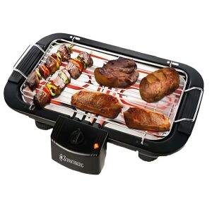 Zurrichberg elektromos grill étellel a rácsán, a grill használat közben - Zurrichberg