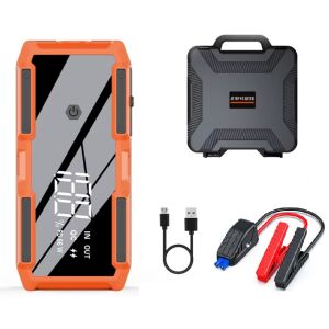 MOOD autóindító tartozékokkal: indítókábelek, USB kábelek és egy hordtáska - Indítókábel