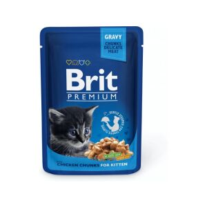 Brit Premium Cat 100 g alutasakos kitten csirkés 100274