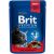 Brit Premium Cat Gulasz Wołowy i Groszek 100g - Saszetka z mokrą karmą dla kota z sosem, kawałkami delikatnego mięsa, bez dodatku cukru