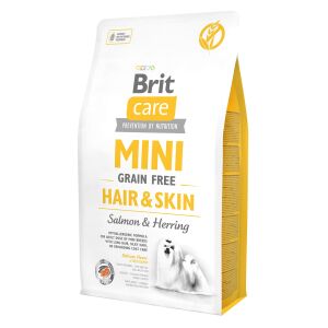 BRIT Care Mini Hair&Skin Salmon&Herring, Trockenfutter für Hunde, 7 kg 128337414 - Hundefutter