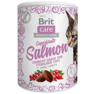 Brit Care Cat Snack Superfruits Somon 100g 128337420 - Recompense pentru pisici
