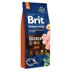 BRIT PREMIUM BY NATURE Sport - Trockenfutter für erwachsene Hunde mit erhöhtem Energiebedarf - 15 kg 128337470 - Viehzucht