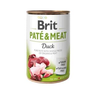 BRIT PATÉ & MEAT cu rață - hrană umedă pentru câini - cutie - 400 g 128337490 - Hrană umedă pentru câini