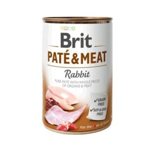 BRIT PATÉ & MEAT z królikiem - mokra karma dla psa - puszka - 400 g 128337493 - Mokra karma dla psów