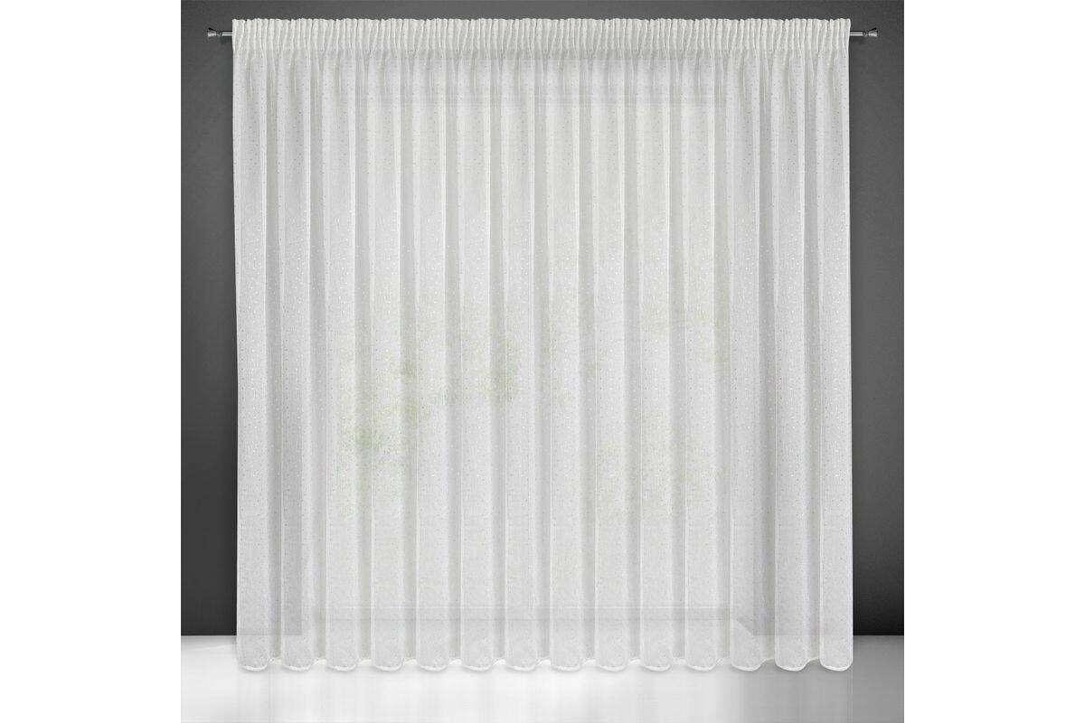 Sibel mintás dekor függöny Fehér/pezsgő 400x250 cm