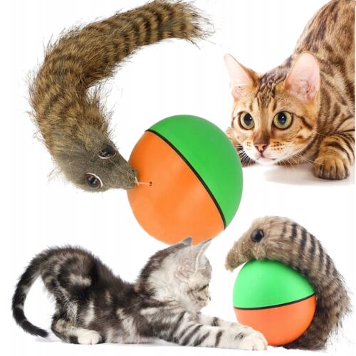 Bolyhos menyét - guruló, mozgó labda - lenyűgöző és szórakoztató játék macskáknak és kutyáknak (BBJ) 128350718