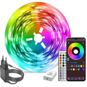10m RGB Smart LED szalag – távirányítóval és mobilalkalmazásos vezérléssel (BBD) (G) 128350867 - Lámpa & Világítás