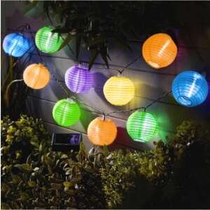 Lanterna solară pentru petrecere cu 10 leduri, 4,5 m, colorată 41552975 Lampi solare