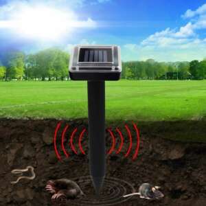 Solárny odpudzovač krtkov v záhradnom prostredí, odpudzujúci krtkov, hlodavce a červy - ProGarden
