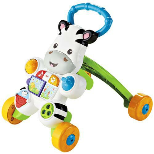 Fisher-Price Zebra Járássegítő, bébi tanulójáték, bátorítja az első lépéseket