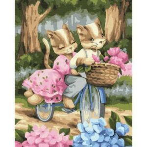 Ideyka: Festés számok szerint, Romantikus utazás - 40 x 50 cm 128355085 - Ideyka