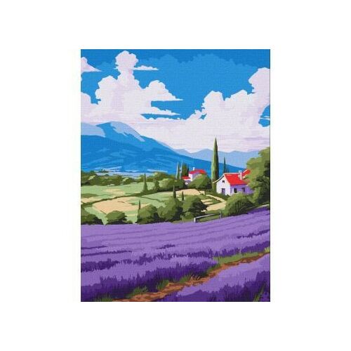 Ideyka: Kolorowanie według numerów, pole lawendowe - 30 x 40 cm 128356719