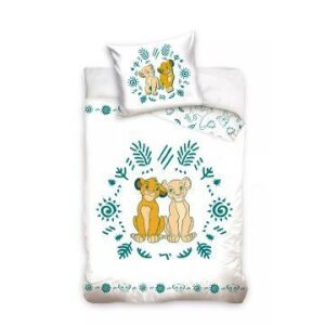 Bettwäsche-Set mit Simba und Nala aus dem Film Der König der Löwen, 140 x 200 cm - Bettwäsche - Jugend und Erwachsene