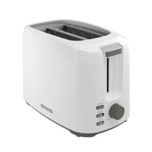 Aiwa ABT-700 ASATAN Premium Toaster alb cu 7 setări de rumenire, funcții de dezghețare, reîncălzire și bagel - Prajitoare de paine