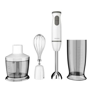 Aiwa ABL-800 PLUS KENKIRI 800PLUS Ručni blender s priborom, 600W, Flowblend tehnologija - Kuhinjski robot, Stroj za tjesteninu, Ručna sjeckalica, Mašina za mljevenje mesa i Ručni mikser