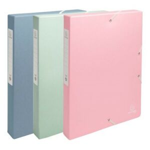 Füzetbox karton Exacompta Autentik A/4 40 mm gerinccel vegyes színek 128359046 - Füzetbox