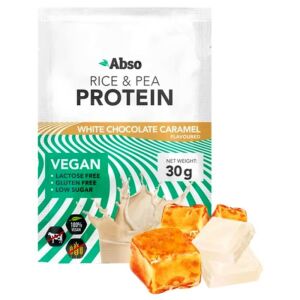 AbsoRICE - Fehércsokoládé ízű vegán fehérjepor - 30 g 128359221 - Fehérje