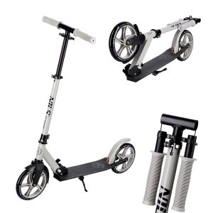 Nils Extreme Time to Skate! HM2009 szürke roller, kollázs, amely különböző szögekből és összehajtott állapotban mutatja a rollert - Nils