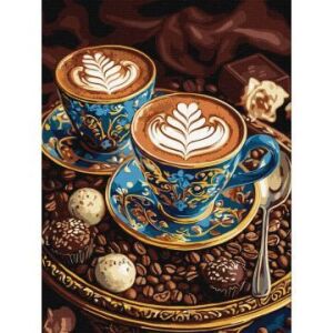 Malowanka liczbowana: Poranek zapach - 30 x 40 cm 128360479 - Zestaw malarzy cyfr