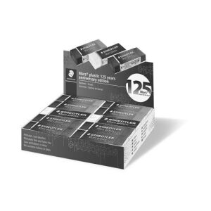 Radír display, STAEDTLER "Mars® Plastic 526, 125 years", kék-zöld-lila 128360835 - Radír