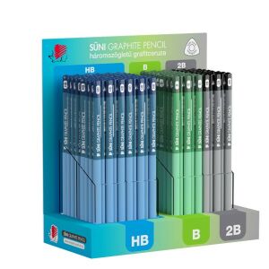 Grafitceruza display ICO Süni háromszög HB,B,2B dark pasztell 184 darabos 128360870 - ICO