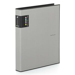 Pastelini A4 gyűrűskönyv, 2 gyűrű, PP, 40 mm gerinc, szürke - Pastelini