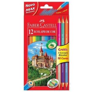 Színes ceruza Faber-Castell 12 db+3 klt. bicolor (120112+3) 128361221 - Írószer