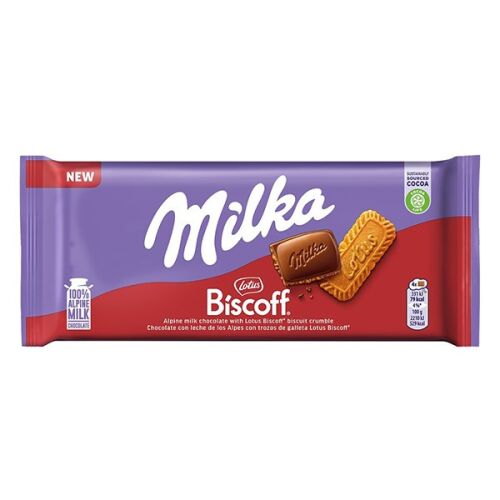 Csokoládé táblás MILKA Biscoff 90 g 128361340
