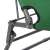 Springos green folding lounge chair, close-up of the folding mechanism