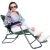 Woman relaxing on Springos green folding sun lounger
