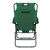 Back view of Springos green folding sun lounger