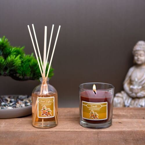 Illatgyertya és illatosító szett - mézeskalács - 120 g + 100 ml 128365556