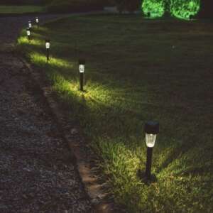 10 db Napelemes leszúrható kerti lámpa