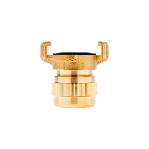 Sárgaréz csatlakozó tömlőkörmökkel, 3/4", Geko G70153