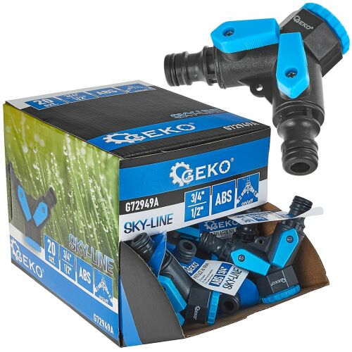 Sky-line 2-utas csatlakozókészlet 3 / 4"-ről 1 / 2", 20 darabos, Geko G72949A 128369552