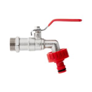 3/4" csaptelep készlet 1" menettel és tömlőcsatlakozóval, Geko G70186 128370084 - Kerti kút és csap