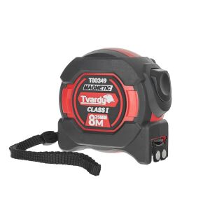 Kétoldalas rulett mágnessel és automatikus stoppal, 8 m x 25 mm, Tvardy T00349 128370433 - Mérőeszköz