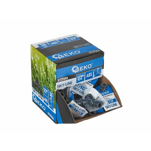 3 utas tömlőcsatlakozók készlet Sky-Line 1 / 2", 30 darab, Geko G72950A 128370424