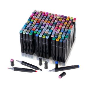 Zestaw 168 dwustronnych markerów alkoholowych w etui, marka Timeless Tools - Filctoll