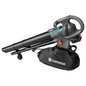 Gardena PowerJet Collect 18V P4A Akku-Laubbläser und -sauger in Schwarz und Blau - Garten