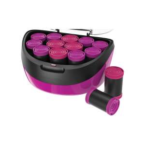 Remington H5670 Jumbo Curls hair rollers set, pink and black, with 12 rollers and a storage case - Hair curler
