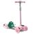 Ricokids Piko háromkerekű gyermek Roller LED kerekekkel - Rózsaszín, Szürke 41571049