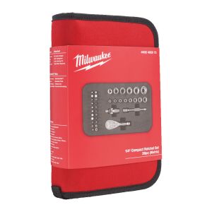 Milwaukee 1/4' Racsnis Kompakt dugókulcs 39 rsz 128372602 - Dugókulcs