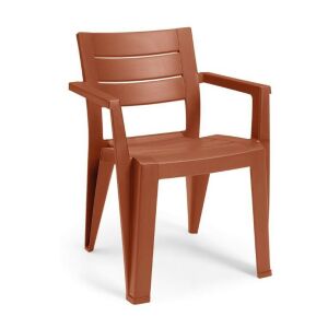 Keter Julie piros kerti szék elszigetelve fehér háttérrel - Keter