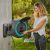 Gardena PowerRoll XXL wall-mounted hose reel with battery insertion