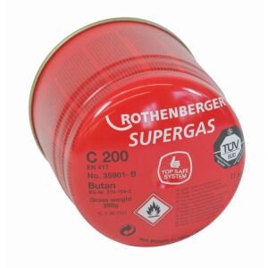 ROTHENBERGER, C200 gázpatron biztonsági rendszerrel, B nyelv verzió 128374227 - Gázégő kiegészítő
