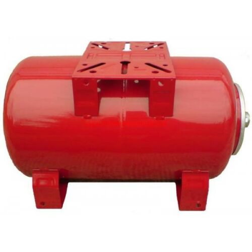 LEO 80 literes fekvő hidrofor tartály, red, with rubber insert