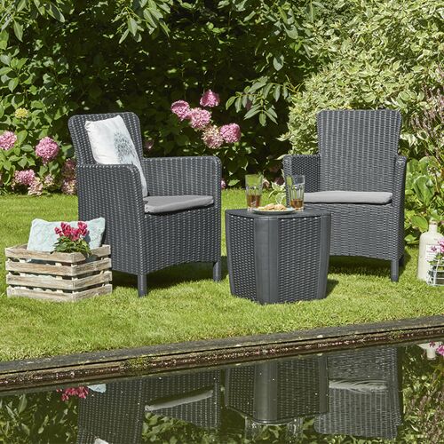 Trenton II Balcony set kerti bútor garnitúra grafit 128374555